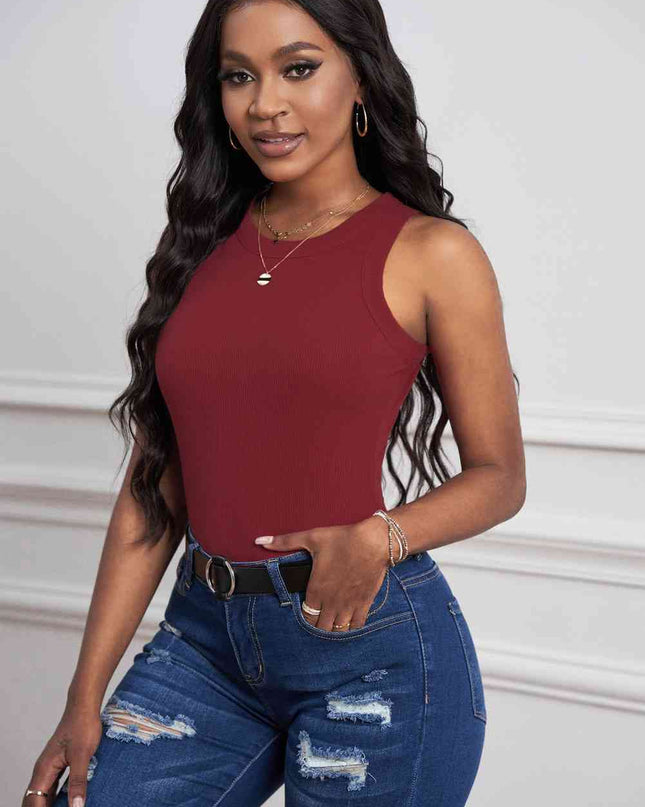 Round Neck Sleeveless Tank