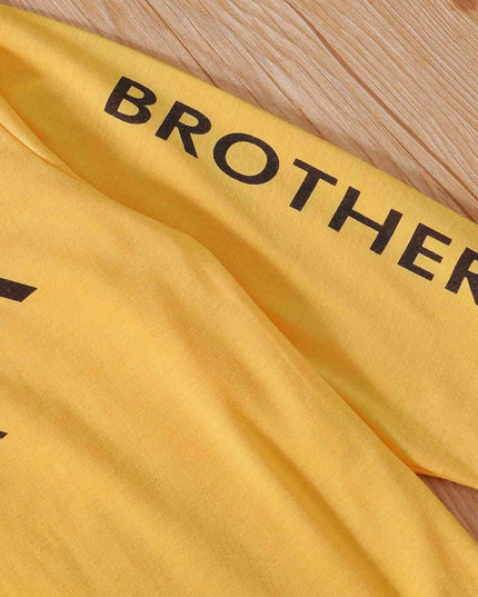 SUPER BROTHER Graphic Long Sleeve Hoodie