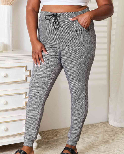 Leggings Depot Full Size Joggers with Pockets