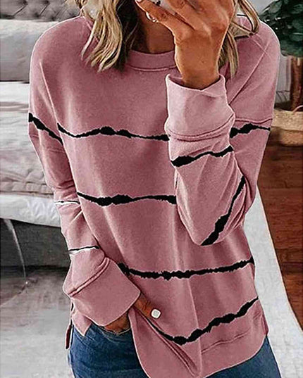 Striped Round Neck T-Shirt