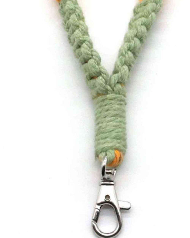 Assorted 4-Pack Hand-Woven Flower Macrame Wristlet Keychain