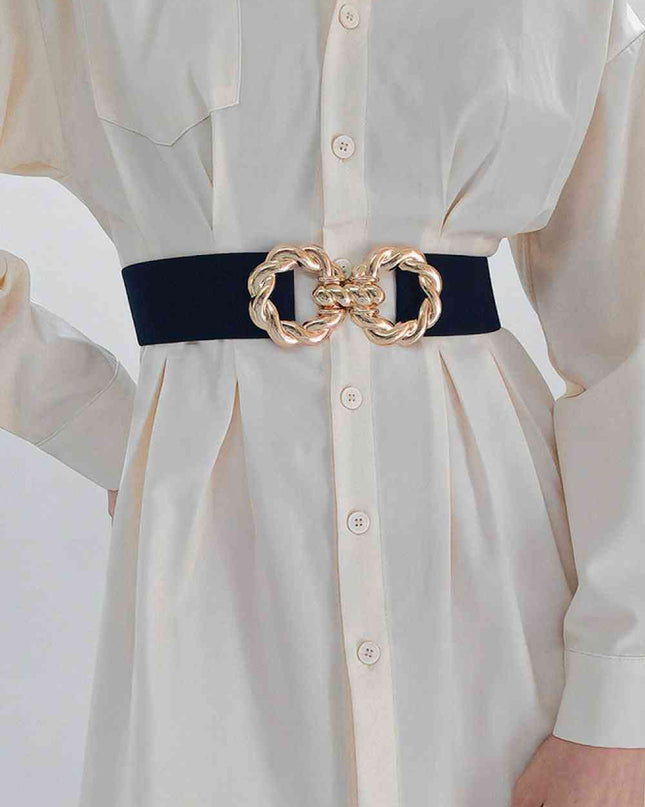Zinc Alloy Buckle Elastic Belt