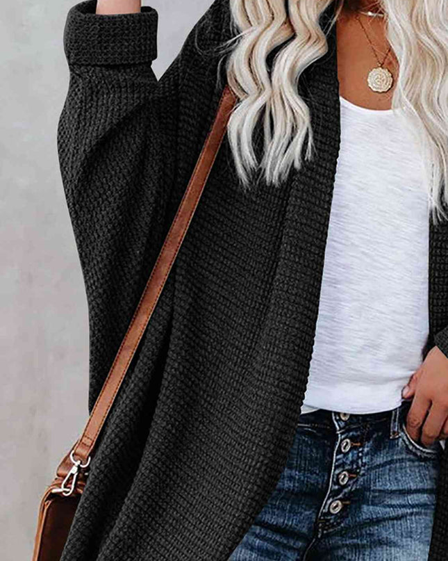 Open Front Long Sleeve Cardigan