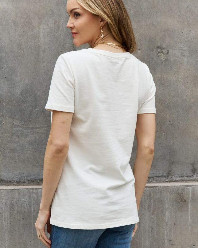 Simply Love Simply Love Full Size Flower & Butterfly Graphic Cotton Tee