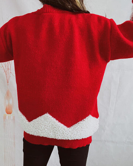 Christmas Tree Graphic Dropped Shoulder Sweater