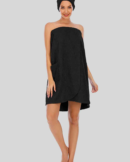 Strapless Robe with pocket