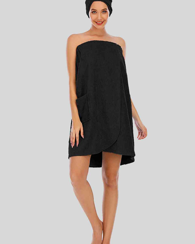Strapless Robe with pocket