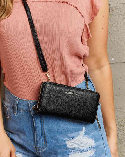 Nicole Lee USA Signature Kiss Lock Crossbody Wallet