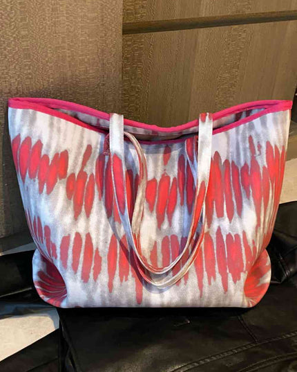 Printed PU Leather Tote Bag