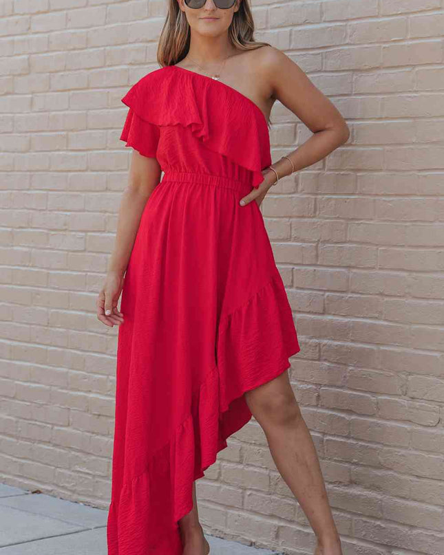 One-Shoulder Asymmetrical Dress