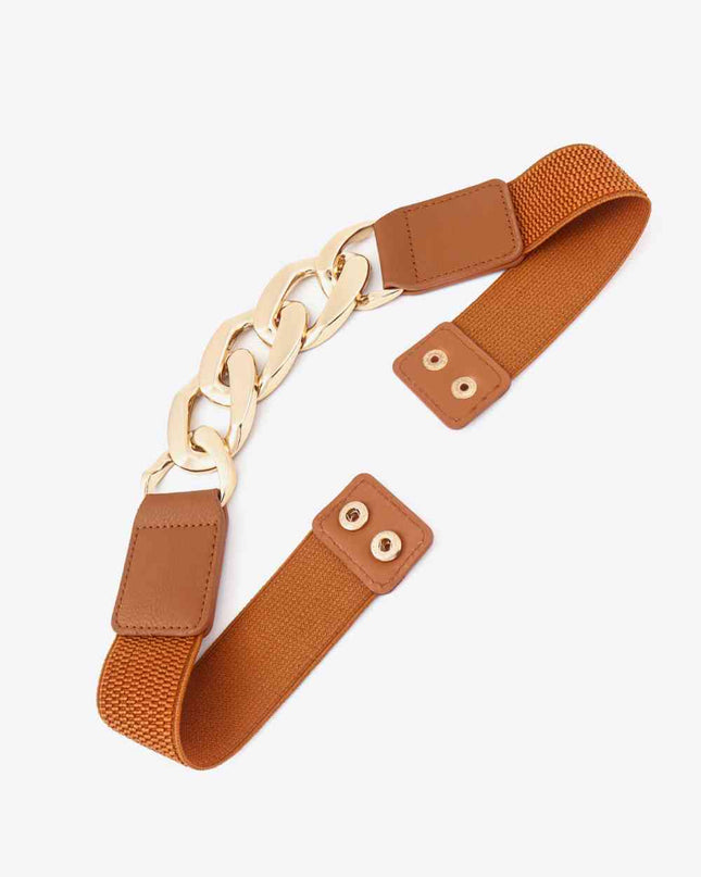Chain Detail Elastic Belt