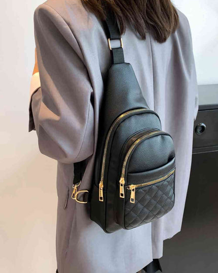 PU Leather Sling Bag