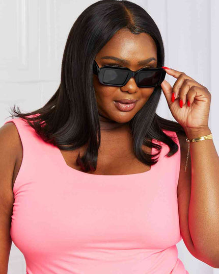 Rectangle TAC Polarization Lens Full Rim Sunglasses