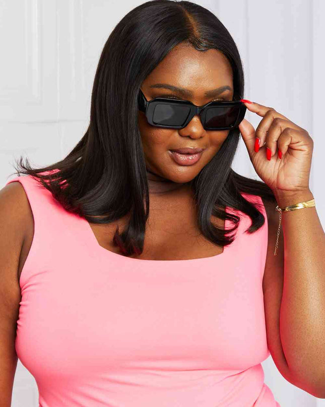 Rectangle TAC Polarization Lens Full Rim Sunglasses