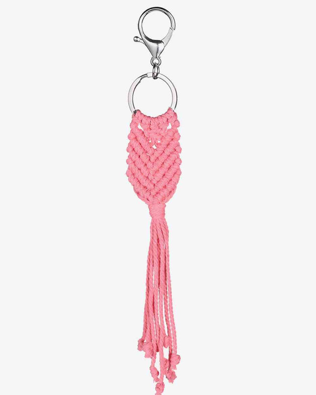 Assorted 4-Pack Handmade Fringe Keychain