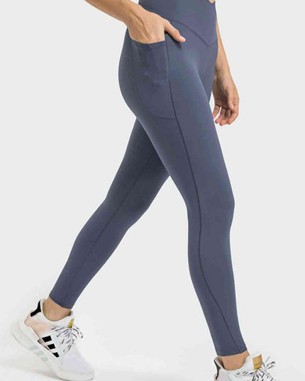 V-Waist Yoga Leggings with Pockets