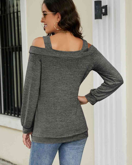 Cutout Cold-Shoulder Top