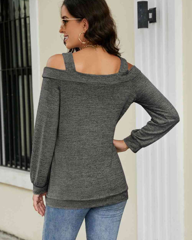 Cutout Cold-Shoulder Top