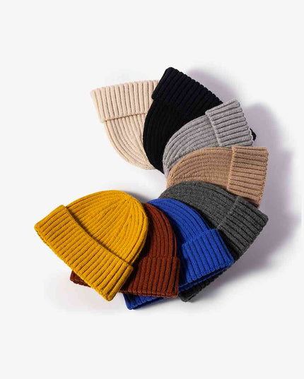 Rib-Knit Cuff Beanie