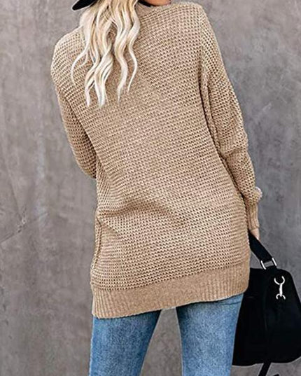Open Front Long Sleeve Cardigan