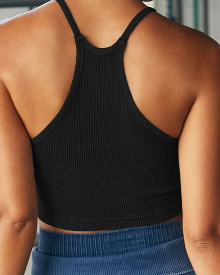 Ribbed Racerback Cropped Cami
