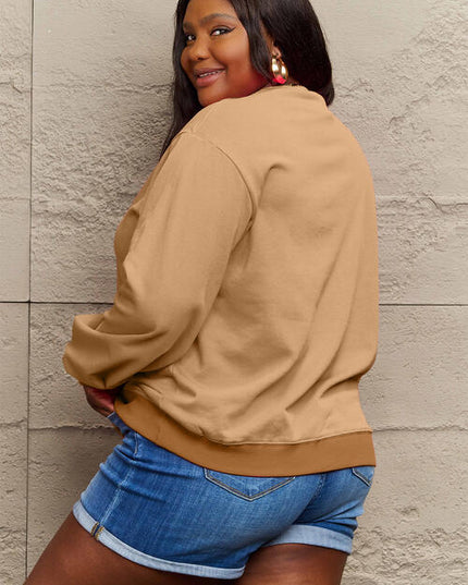 Simply Love Full Size JINGLE ALL THE WAY Long Sleeve Sweatshirt