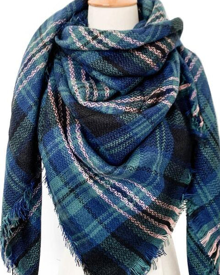 Plaid Imitation Cashmere Scarf