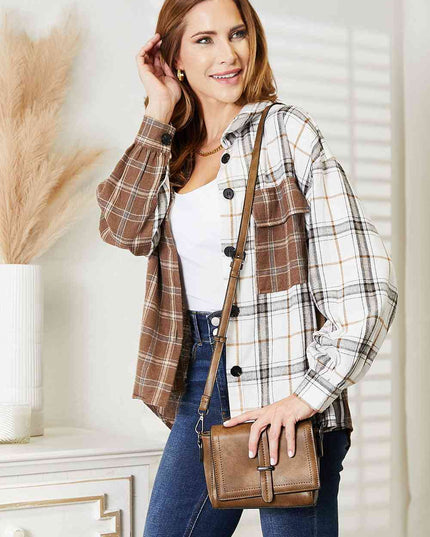 SHOMICO PU Leather Crossbody Bag