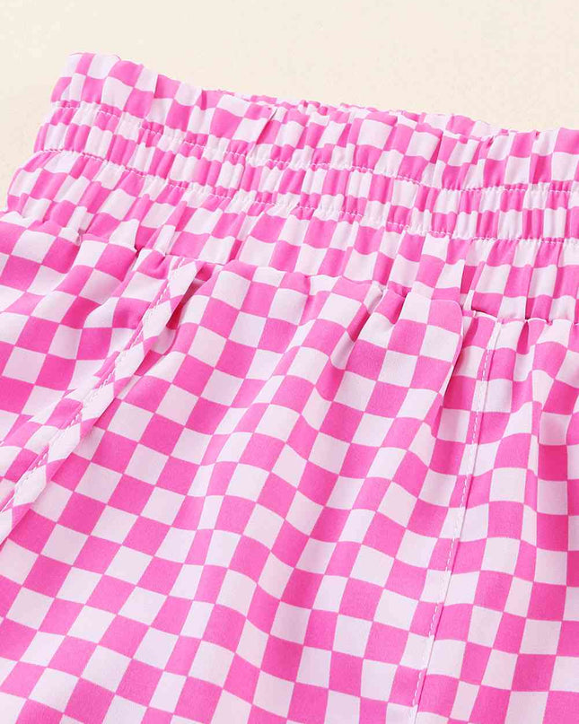 Leopard Elastic Waist Shorts