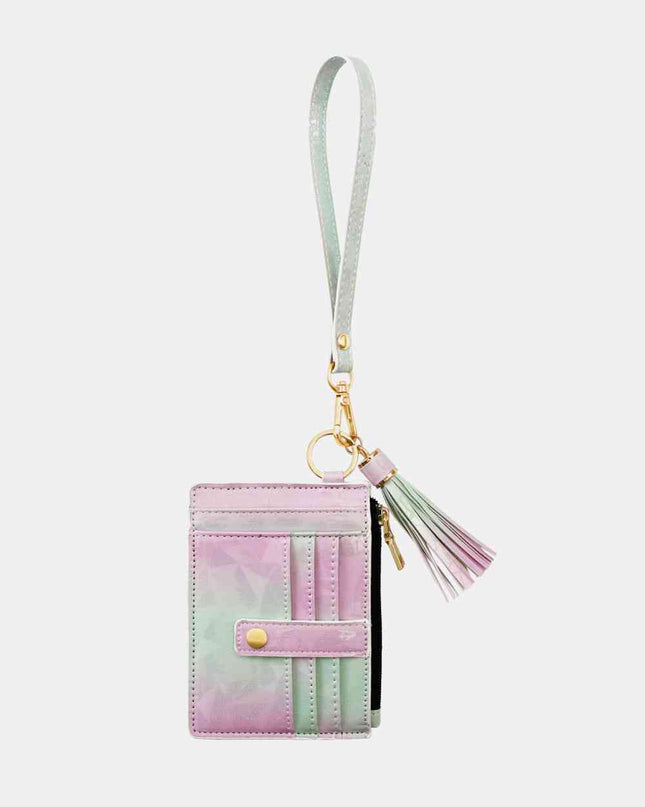 Printed Tassel Keychain with Wallet