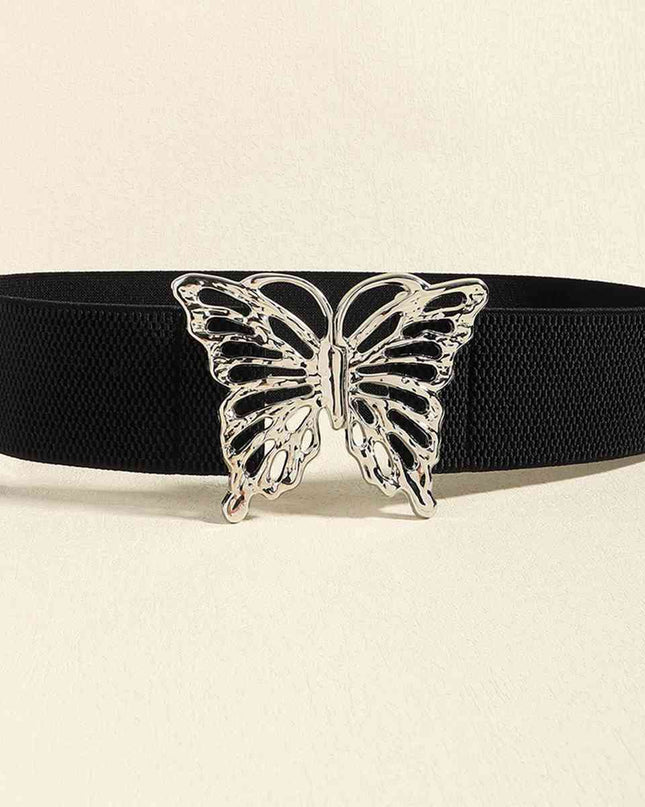 Butterfly Alloy Buckle Elastic Belt