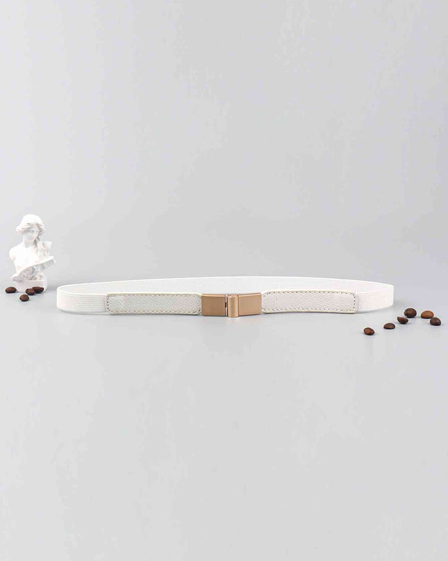PU Elastic Skinny Belt