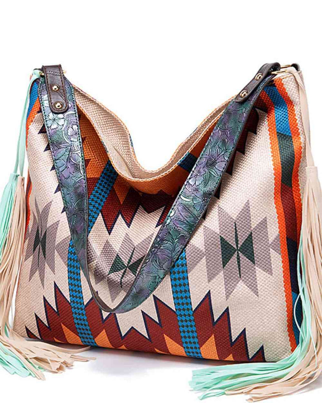Geometric Canvas Tote Bag
