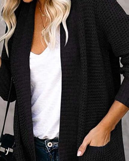 Open Front Long Sleeve Cardigan