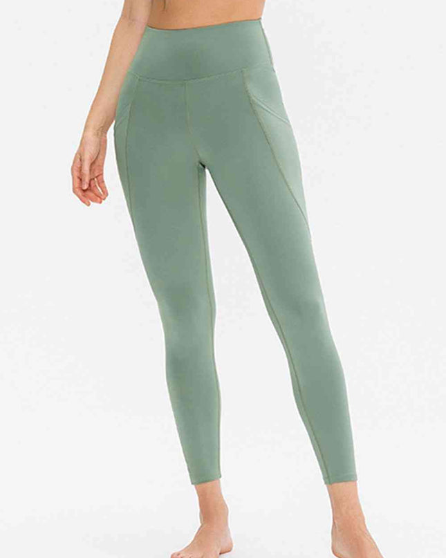 Slim Fit Long Active Leggings with Pockets
