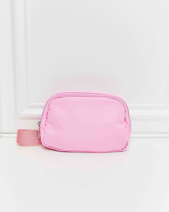 Buckle Zip Closure Fanny Pack
