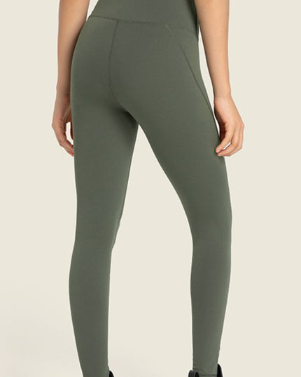 Seamless High-Rise Wide Waistband Yoga Leggings
