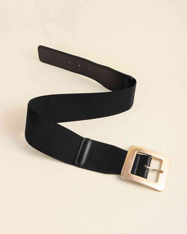 Alloy Buckle PU Leather Belt
