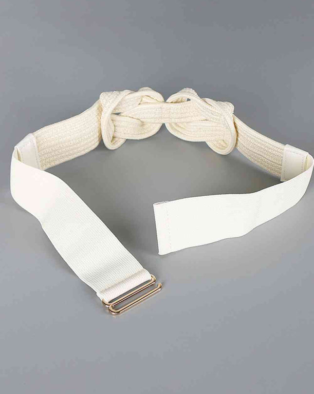 PU Leather Wide Elastic Belt