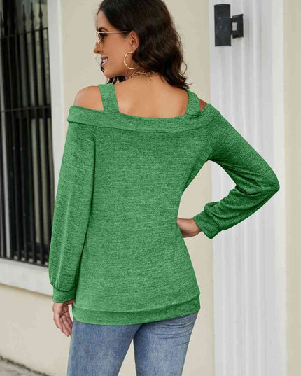 Cutout Cold-Shoulder Top