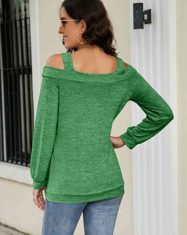 Cutout Cold-Shoulder Top