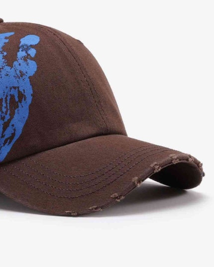 VIBRA Graphic Distressed Adjustable Baseball Cap