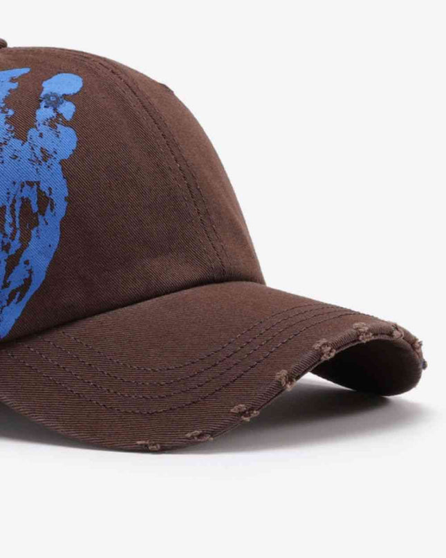 VIBRA Graphic Distressed Adjustable Baseball Cap