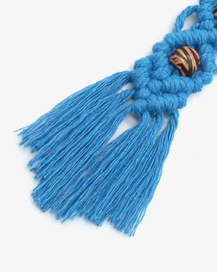 Assorted 4-Pack Handmade Macrame Fringe Keychain