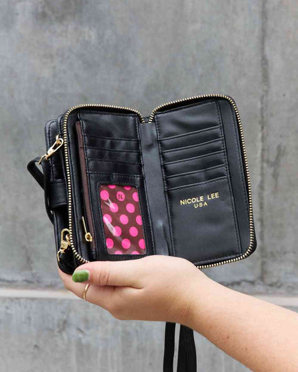Nicole Lee USA Two-Piece Crossbody Phone Case Wallet
