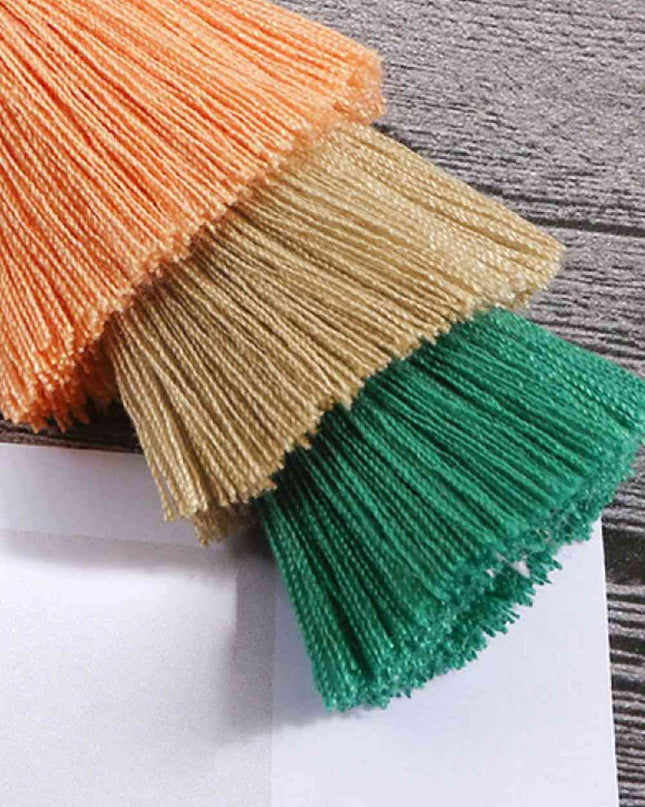 Layered Tassel Keychain