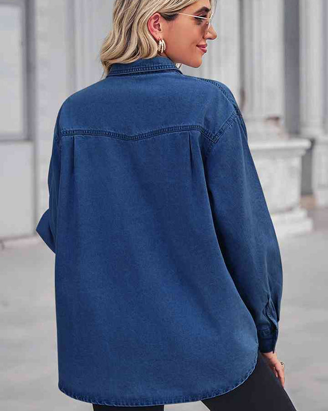 Long Sleeve Denim Shirt Jacket