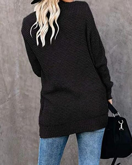 Open Front Long Sleeve Cardigan