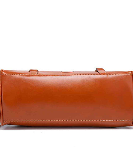 PU Leather Handbag with Tassels