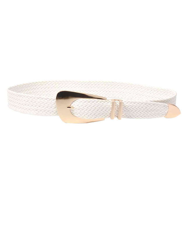 Irregular Buckle Braid Belt